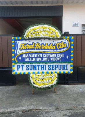 Papan Bunga Duka di Tanjunggading